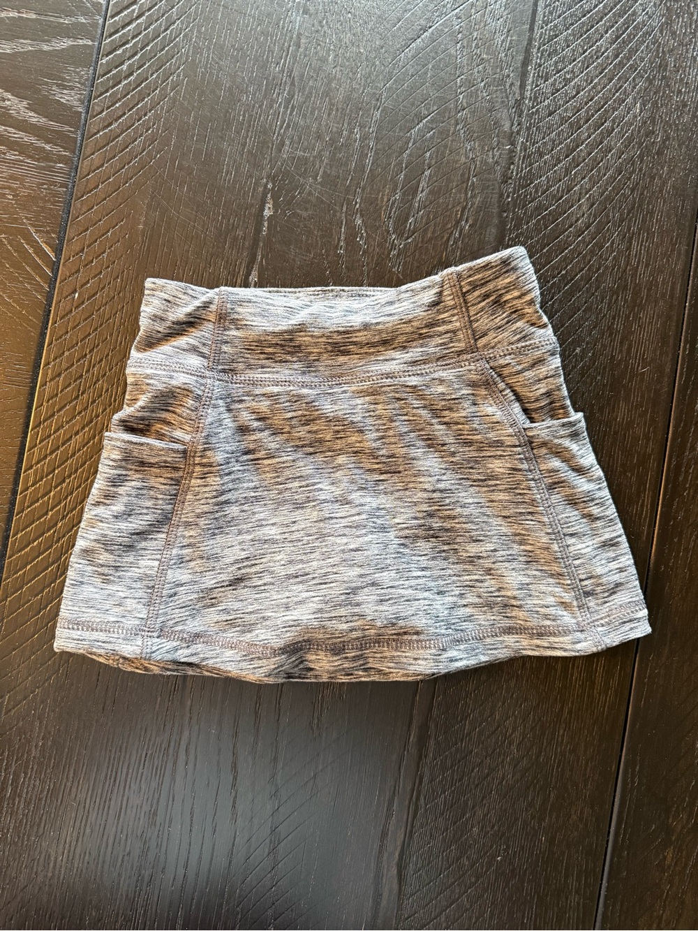 Toddler Hanna Andersson Gray Athletic Skort with Side Pockets